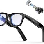 2026 Upgraded – Smart Camera Glasses, 8MP Resolution Supporting 1080P HD Video Recording, Supports Photo/Video/Audio Recording, 410mAh Battery, with AI Assistant/AI Translation/Bluetooth Calling