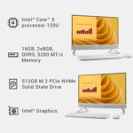 Dell 27 All-in-One Desktop ec27250-27-inch FHD (1920 x 1080) Display, Intel Core 5 Processor 120U, Intel Graphics, 16GB DDR5 RAM, 512GB SSD, Windows 11 Home, Onsite Service - White - Image 9