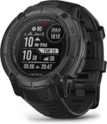 Garmin Instinct 2X Solar - Tactical Edition, Rugged GPS Smartwatch, Built-in Flashlight, Ballistics Calculator, Solar Charging Capability, Black