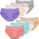 Suggest a better title and return a single title only without any other comments: Girls Underwear Cotton Panties for Teens Girl Kids Briefs Pack of 8