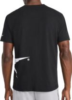 Reebok Mens Big Short Sleeve Crewneck T-Shirt, Standard Fit, Lightweight Cotton-Poly Jersey Fabric - Image 2