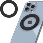 SleekStrip Mag Ring MagSafe Magnetic Ring Adapter for iPhone Android Kindle Strong Adhesive MagSafe Sticker for Phone Case Back of Phone Magnetic Converter Kit Accessory