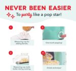Dash Fresh Pop Popcorn Maker - Oil-Free, Air Popcorn Popper - With Measuring Cup & Recipe Guide - Perfect for Movie Nights - 16 Cups, Aqua - Image 5