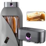 Portable Clothes Dryer, Clothes Dryer Hold 12 Items Up, With Time Setting、Remote Control, Portable Dryers For Laundry, Apartments, RV, Travel, Low noise、Energy Saving (Grey)