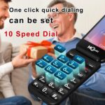 4G Flip Phone Unlocked for Seniors,Basic Flip Phone,Cell Phone for Seniors,2.8" +1.5 ''Screen,SOS Button,Speed Dial,Hans-Free,Big Buttons,Bluetooth,Camera,FM Radio,1400mAh Battery.(Matte Black) - Image 5