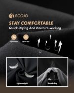 5 Pack Athletic Basketball Boys Shorts - Black Quick Dry Kids Youth Teen Shorts with Pockets for Soccer Running - Image 2