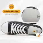 ZGR Womens White Tennis Shoes for Women,Lace up Canvas Sneakers,Casual Walking Canvas Shoes - Image 5