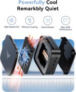 KAMRUI Pinova P1 Mini PC Computer, AMD Ryzen 4300U Processor, 16GB DDR4 RAM 256GB M.2 SSD, Mini Desktop Computer Support Triple 4K, USB-C, WiFi, Bluetooth, Ethernet, HTPC for Business, Education, Home - Image 8