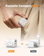 Charging Blocks for Apple Watch, 3-in-1 PD 20W USB C Charger Block with Built-in Wireless Smart Watch Charging, Dual Ports Wall Charger Compatible with iPhone,AirPods,iWatch - Image 5