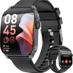 Smart Watches for Men Women, 1.91" HD Curve Screen Smartwatch (Answer/Make Call), Fitness Tracker with Heart Rate/Sleep Monitor, Pedometer, 100+ Sport Modes, Smart Watch for Android iPhone (Black)
