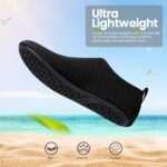 SEEKWAY Water Shoes Women Men Adult Quick-Dry Aqua Socks Barefoot Non Slip for Beach Swim River Pool Lake surf Black SK002(U) - Image 6
