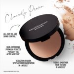 Suggest a better title and return a single title only without any other comments: bareMinerals Barepro Skin-Perfecting Powder Foundation, Matte Pressed Powder Foundation Full Coverage, Oil Control, Dermatologist-Tested, Longwear Mineral Matte Complexion - Image 3