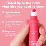KIMUSE 6 Pcs Tinted Lip Butter Hydration Balm Set, 6 Flavored Shades Hydrating Plumping Gloss with Hyaluronic Acid & Vitamin E, Sheer Tint, Non-Sticky | Vegan Lip Care Makeup for Dry Lips & Daily - Image 5