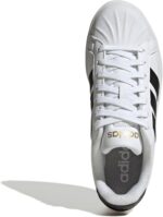 adidas Womens Streettalk Lace Up Sneakers Shoes Casual - White - Image 2