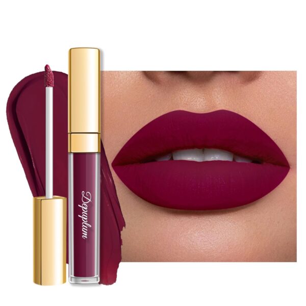 Mauve Lipstick Matte for Women, Superstay Long Lasting Red Lipstick Smudgeproof Liquid Lipsticks, Cruelty Free Lip Makeup (DM03 Mauve Cyber)