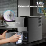 Kismile Countertop Nugget Ice Maker, 33LBS/24H, Soft Chewable Ice, One-Click, One-Touch Automatic Ice Dispensing, Self-Cleaning, 1.8L Removable Water Tank, Ideal for Home/Kitchen/Bar/Office - Image 3