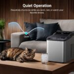 Typhur Fast Nugget Ice Maker Countertop with Self-Cleaning Pump, 35lbs/24H Crushed Pebble Ice Machine with Pellet Ice, 8 Packs Cleaner, Dual Ice Scoops for Home, Kitchen, Party, RV, Stainless Steel - Image 8