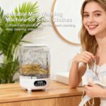 Portable Washing Machine, Underwear Washer, Small Washing Machines, Mini Washing Rechargeable Cordless Washing-Machine, Laundry Cup for Bra, Underwear, Socks，Large Capacity Endurance - Image 7