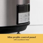 Crock-Pot Large 8-Quart Programmable Slow Cooker with Auto Warm Setting Black Stainless Steel - Image 7