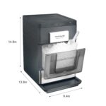 Frigidaire Gallery, 33 Lbs. Countertop Ice Maker, Nugget Shaped Ice, Stainless Steel Trim (Black) - Image 5