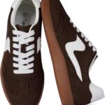 Sneakers for Women Business Casual Tennis Shoes Comfortable Lace up Slip on Women's Fashion Sneakers