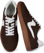 Sneakers for Women Business Casual Tennis Shoes Comfortable Lace up Slip on Women's Fashion Sneakers