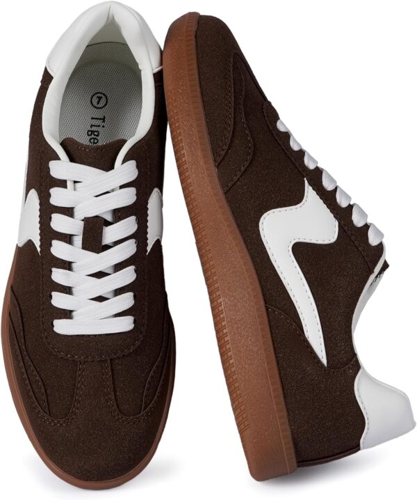 Sneakers for Women Business Casual Tennis Shoes Comfortable Lace up Slip on Women's Fashion Sneakers