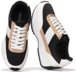 Project Cloud Womens Sneakers - Memory Foam Insole and Lightweight Spring Shoes - Non-Slip Lace Up Trendy Shoes - Fashion Sneakers for Women 2026 (Serena)