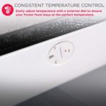 Frigidaire Upright Freezer, 6.5 cu. ft., Deep Freeze, Vinyl Coated Metal with Wire Shelving, Compact for Kitchen, RV, Dorm, Cabin, and Trailer, Platinum Design Series, Silver - 21D x 23W x 56H - Image 7