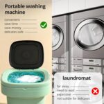 Portable Washing Machine, Mini Washer, 16L Upgraded with Spin Basket, Foldable Design Ideal for Apartment, Home and Hotel, portable washer 3 Cleaning Modes Suitable for Small Clothes - Image 7