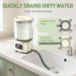 2L Mini Washing Machine, Portable Underwear Washer with 3 Modes (5-Min Wash, 5-Min Rinse, 3-Min Spin), Leakproof & Detachable Design, Drain Hose, Deep Cleaning for Underwear, Socks & Baby Items - Image 5