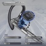 Bluetooth Earpiece V6.1,Wireless Handsfree Headset with Mic,CVC8.0 Noise Cancelling Headset,100 Hrs Talk Time Driving Headset for Android, iOS,Laptop,Office,Truck Driver,Crystal Black - Image 4