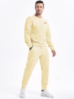 JMIERR Men's 2 Piece Outfits Knit Jacquard Pullover Sweatshirt Tracksuit & Joggers Sweatpants Sweatsuit Sets with Pockets - Image 2