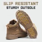 Furuian Steel Toe Boots for Men Women Comfortable Lightweight Work Boots for Men Slip Resistant High Top Steel Toe Safety Shoes Puncture Proof Indestructible Construction Shoes - Image 4