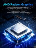 GMKtec M5 Ultra Gaming Mini PC Ryzen 7 7730U (Upgraded 7430U/ 5825U) 16GB RAM 512GB SSD Dual NIC LAN 2.5GbE Desktop Computers Office Home, Triple 8K Display, WiFi 6E, USB3.2, USB-C, BT, DP, HDMI 2.0 - Image 4