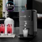 Kismile Countertop Nugget Ice Maker, 33LBS/24H, Soft Chewable Ice, One-Click, One-Touch Automatic Ice Dispensing, Self-Cleaning, 1.8L Removable Water Tank, Ideal for Home/Kitchen/Bar/Office - Image 2