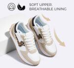 LUCKY STEP Women's Platform Fashion Sneakers Tennis Retro Walking Casual Trainers Stylish Durable Deluxe Skate Running Shoes - Image 4