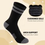 Comfoex 10 Pairs Boys Crew Long Athletic Socks for 4-6 6-8 8-10 Years Old Kids Calf Sports Half Cushioned - Image 4