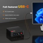 BOSGAME P4 Dual LAN Mini PC Ryzen 7 5700U 16GB DDR4 RAM 512GB SSD, 11 Pro Desktop Computers, Triple 4K Displays, Support PS3 Emulator, WiFi 6E, BT5.2 - Image 7
