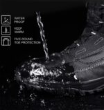 ROCKMARK Men's Winter Snow Boots Outdoor Warm Mid Calf Waterproof Durable Boot Non-Slip Warm Climbing Shoes - Image 2