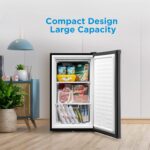 Midea MRU03M2ABB Upright Freezer, 3.0 Cubic Feet Mini Freezer, For Kitchen Apartment Office Basement or Dormitory, Black - Image 3