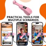Auto Clicker for iPhone & TikTok Live - Auto Tap, Auto Screen Tapper for Smart Phone, Customizable Timing for Social Media, Broadcasts Likes, Lightning Deal, Reward Task (Pink) - Image 2