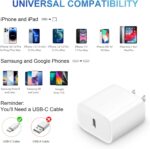 iPhone 14 13 12 Charger Fast Charging 20W PD USB C Wall Charger with 6FT Fast Charging Cable Compatible iPhone 14/13/12/11/Pro/Pro Max/Mini/Xs Max/XR/X, iPad - Image 5