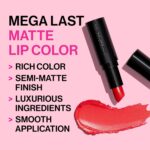wet n wild Mega Last Matte Lip Color, Semi Matte Hyaluronic Acid Infused, Long Lasting Full Coverage for a Nourishing Pout, Cruelty-Free & Vegan - Never Nude - Image 2