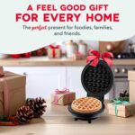 Dash Mini Waffle Maker- Compact Electric Iron for Creative Homemade Treats - Nonstick Surface - Easy-to-Clean - Perfect for Kids & Families - Aqua - Image 6
