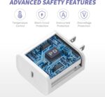 iPhone Charger Fast Charging,[MFi Certified] 2Pack 20W Type C Fast Charger Block with [10FT&6FT] USB C to Lightning Cable Compatible for iPhone 14/13/12/11 Pro Max/Xs Max/XR/X,iPad - Image 3