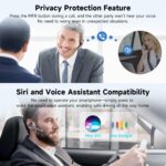Bluetooth Headset V6.1,100Hrs Talk Time Wireless Earpiece with Mic for Work,CVC8.0 Noise Cancelling Wireless Earbud, Business Earbud with 500 mAh Charging Case for Trucker/Home/Office Work - Image 4