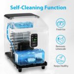 Aeitto Ice Maker Countertop 26lbs/24H, Ice Machine 8 Ice Cubes Ready in 6 Mins, 2 Sizes of Bullet Ice Portable Ice Makers with Basket & Scoop, Auto Self-Cleaning for Home/Kitchen/Office Stainless - Image 5