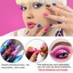 15PCS Colorful Eyeliner Pen Set, Eye Shadow Pencil, Pearl & Matte Metallic Glitter Eyeliner for Women, Eye & Lip Liner, Professional Eye Makeup Set - Image 4