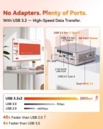 GEEKOM A5 Mini PC with AMD Ryzen 7 5825U, 3-Year Coverage, 16GB RAM(Upgradable, Not LPDDR)&512GB M.2 NVMe SSD, Windows 11 Pro Desktop Computer,SD Slot, 8K, Dual HDMI | Wi-Fi 6, BT 5.2 | Home & Office - Image 7